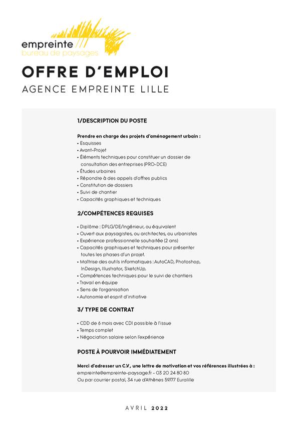 L Agence Recrute Empreinte Bureau De Paysages